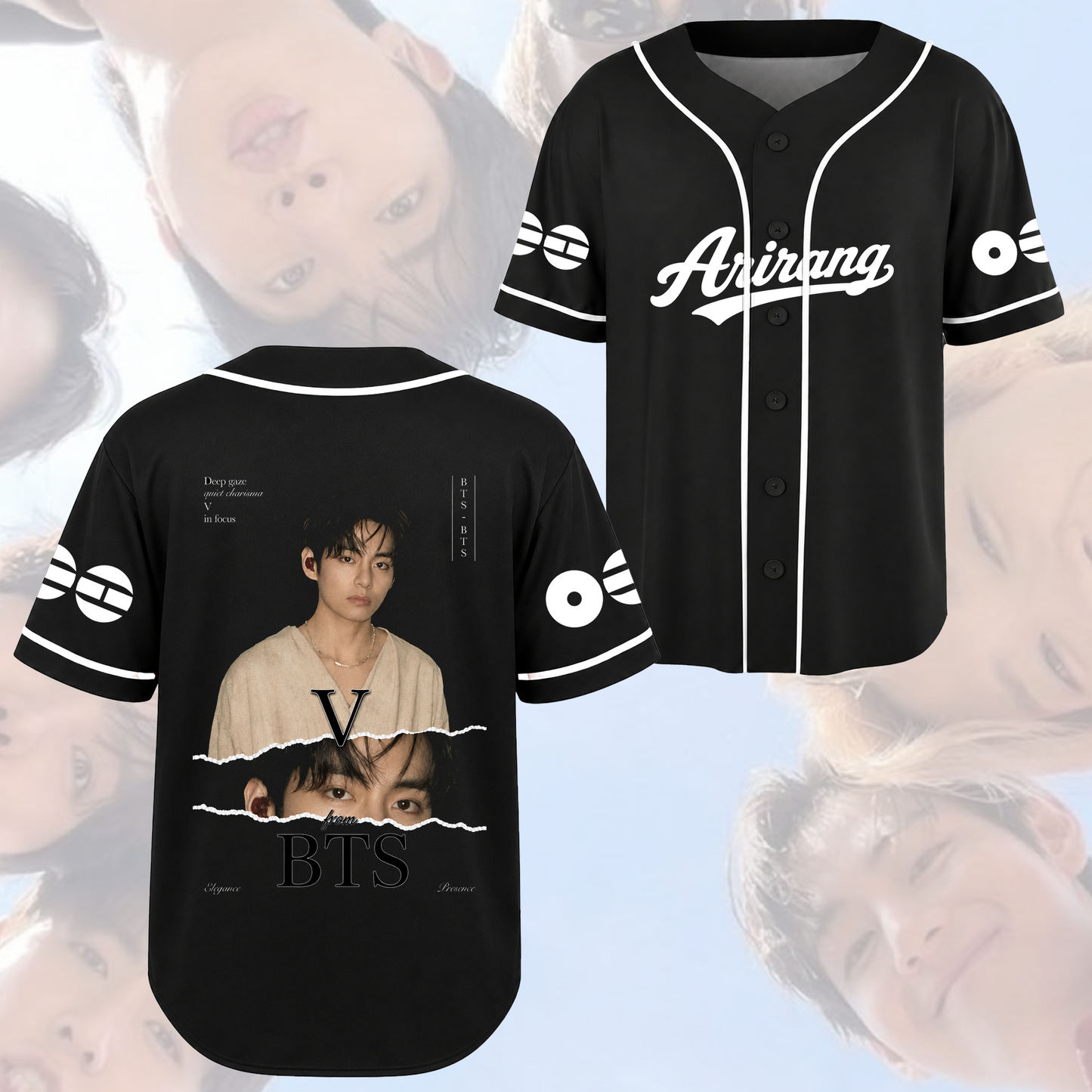 Stylish BTS Arirang World Tour Baseball Jersey Gift For Army