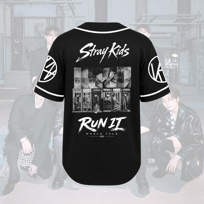Stray Kids Run It Tour  Vintage Telephone Booth Baseball Jersey Gift For Fans