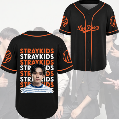Stray Kids Dynamic Meme Concept Baseball Jersey STAY Aesthetic Humor Gifts For Fans