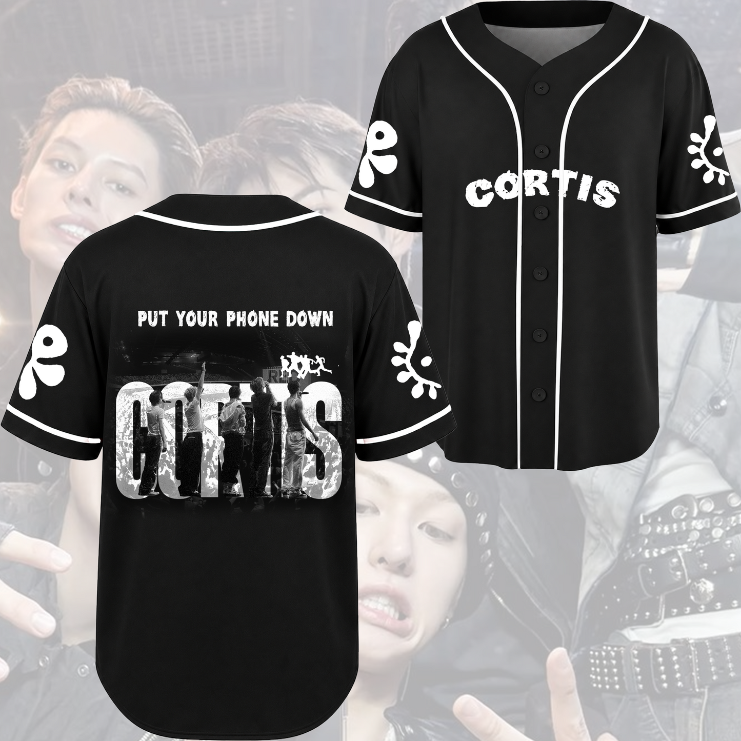 CORTIS Retro Streetwear Baseball Jersey Put Your Phone Down Merch Gift For Fans