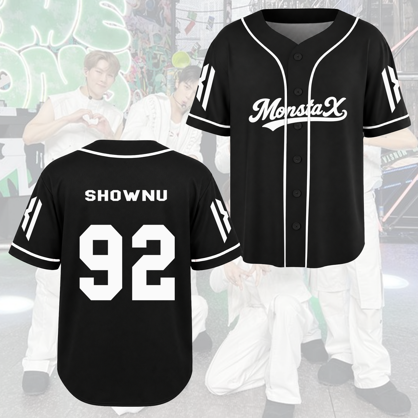 MONSTA X Come Back Baseball Jersey Concert Outfit Gift For Fans
