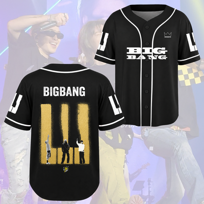 BIGBANG Kpop Concert Stage Style Baseball Jersey Fan Vip Gifts