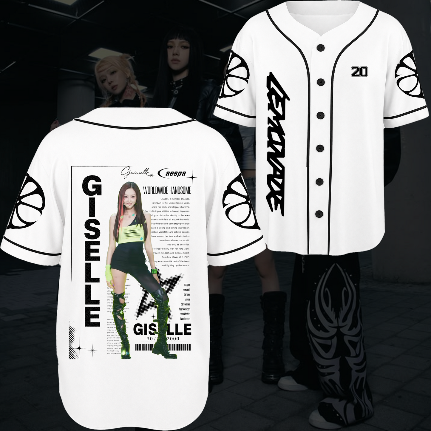 Aespa Chronicles Lemonade Baseball Jersey Gift For Fans