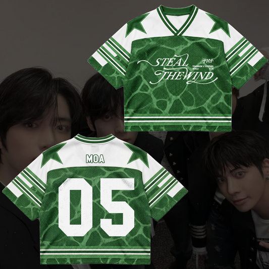 TXT Steal The Wind Tour Wasserwellen-Mesh-Trikot Geschenk für Fans