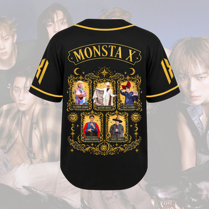 MONSTA X Monbebe The Phase Tour Grunge Baseballtrikot Geschenk für Fans