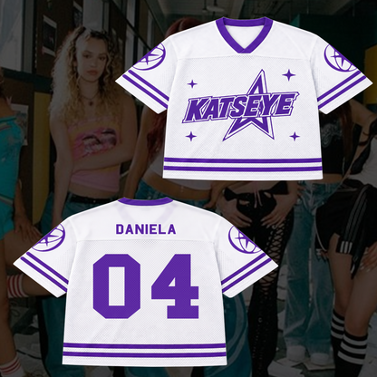Collegiate Katseye Wildworld Tour Mixed Mesh Jersey Fan Edition