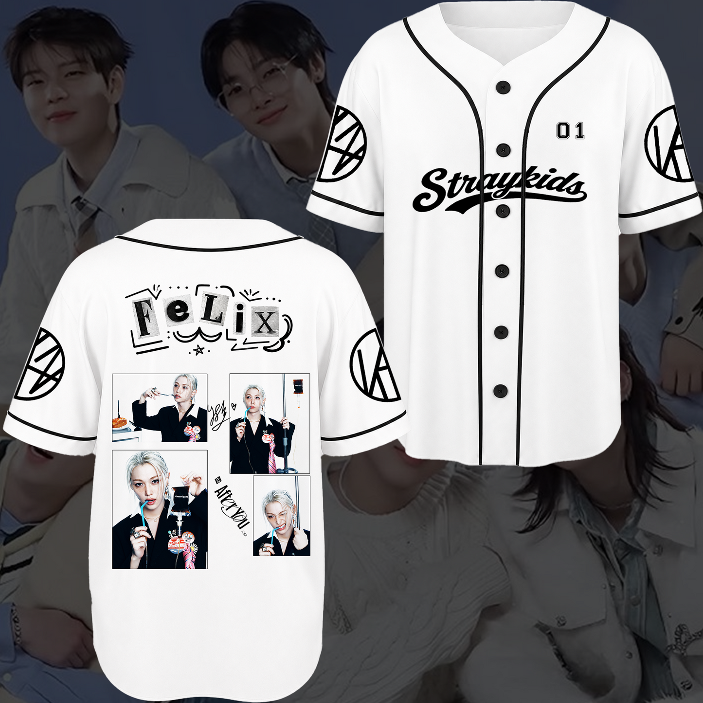 Stray Kids THIS & THAT Era Baseball Jersey Unisex Streetwear Concert Gift For Fans