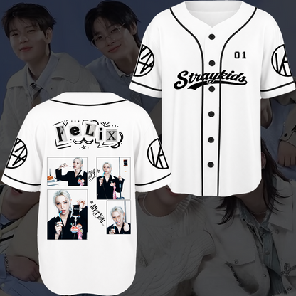 Stray Kids THIS & THAT Era Baseball Jersey Unisex Streetwear Concert Gift For Fans