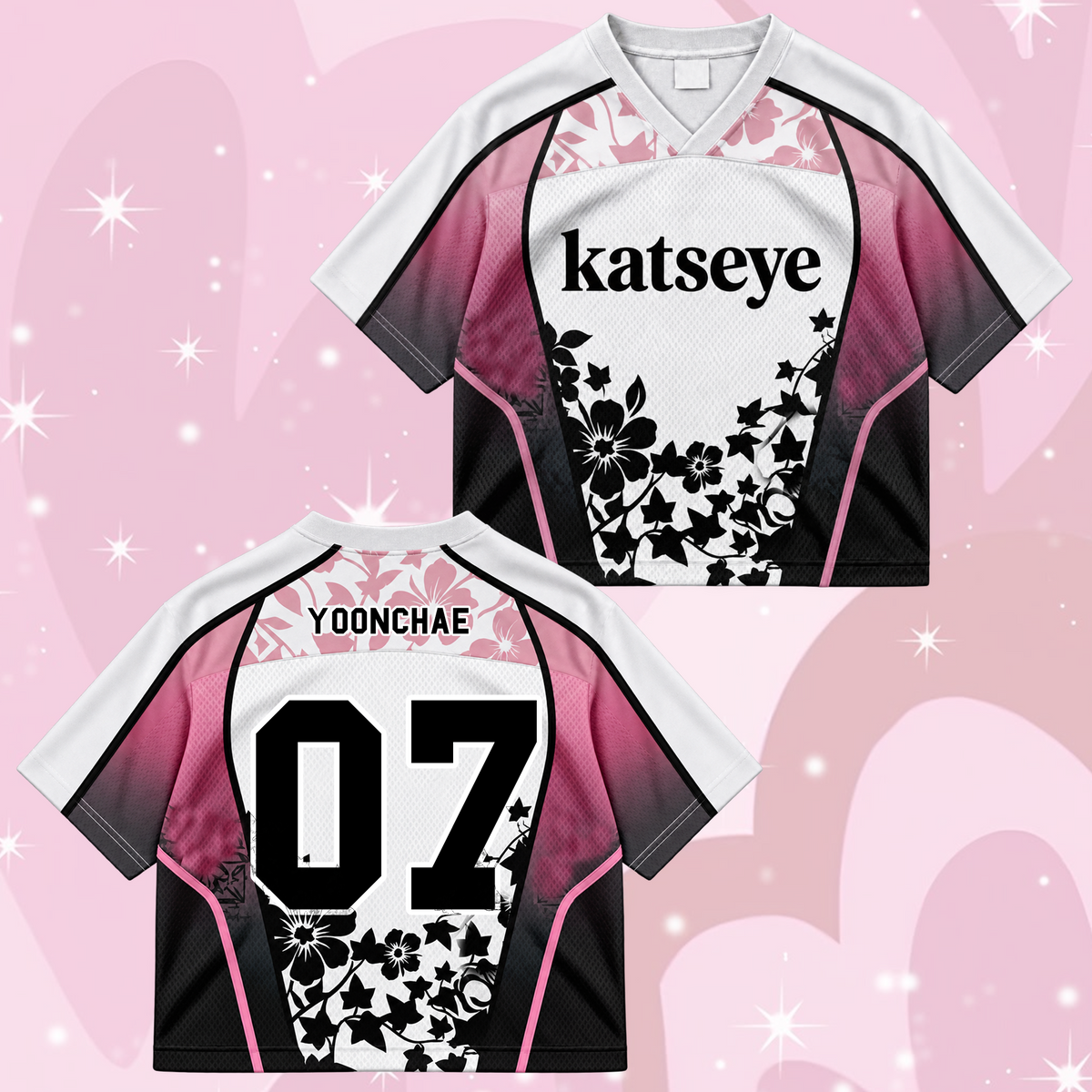 KATSEYE Wild Tour Sporty Purple Mixed Mesh Jersey für EYEKONS