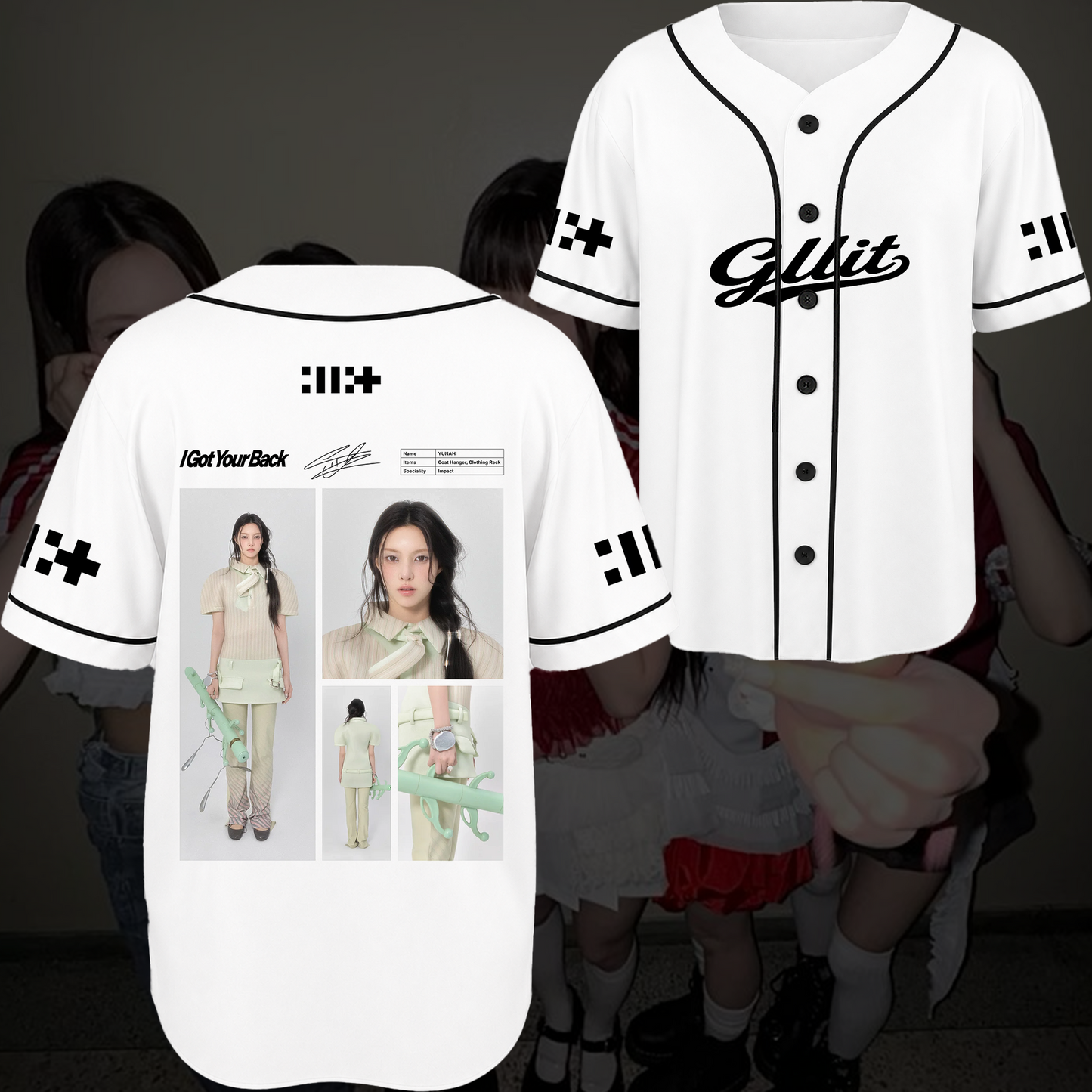 Illit I Got Your Back Baseball Jersey Signature Retro Merch Gift For Fans