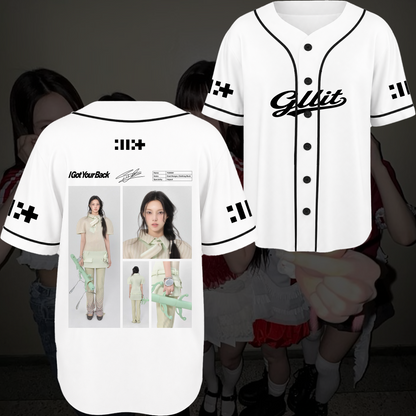 Illit I Got Your Back Baseball Jersey Signature Retro Merch Gift For Fans