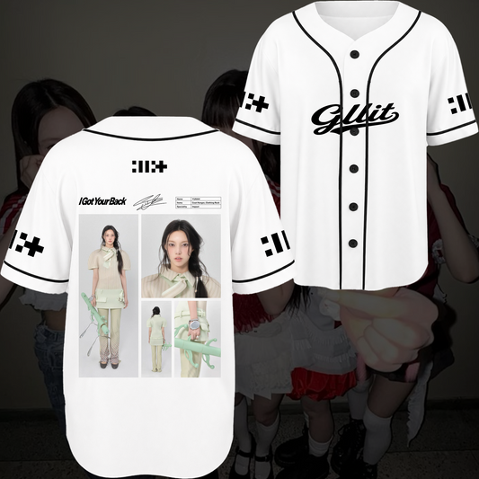 Illit I Got Your Back Baseball Jersey Signature Retro Merch Gift For Fans
