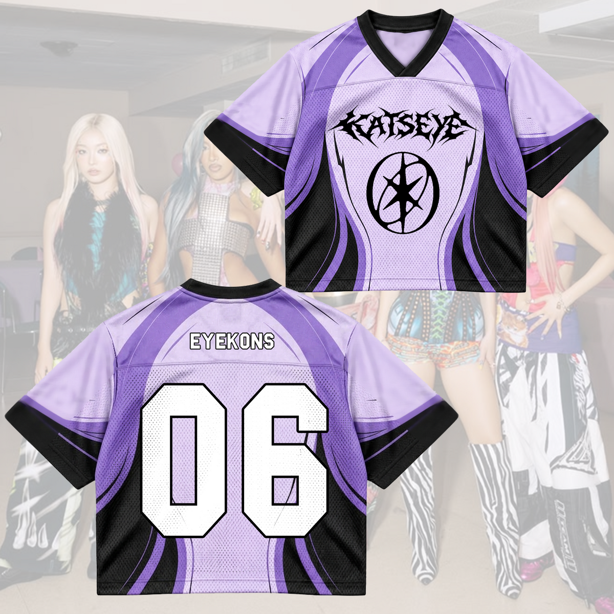 KATSEYE Comeback Heavy Metal Mixed Mesh Jersey For EYEKONS