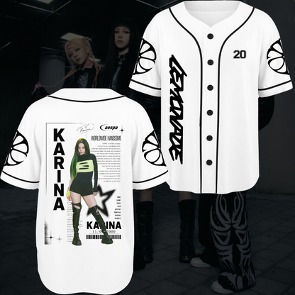 Aespa Chronicles Lemonade Baseball Jersey Gift For Fans