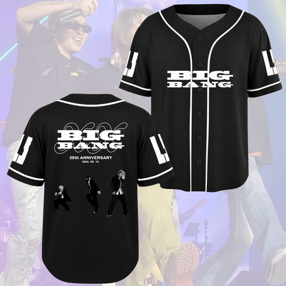 Vintage Bigbang XX Cosmos World Tour Baseball Jersey Fan Edition