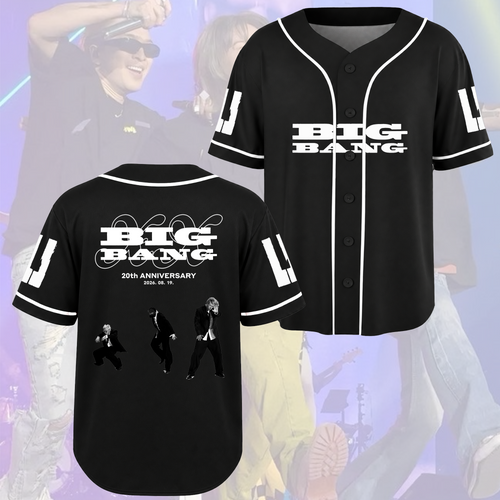 Vintage Bigbang XX Cosmos World Tour Baseball Jersey Fan Edition