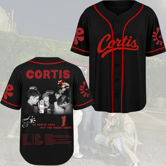 Electric Put Your Phone Down Tour Cortis  Baseball Jersey