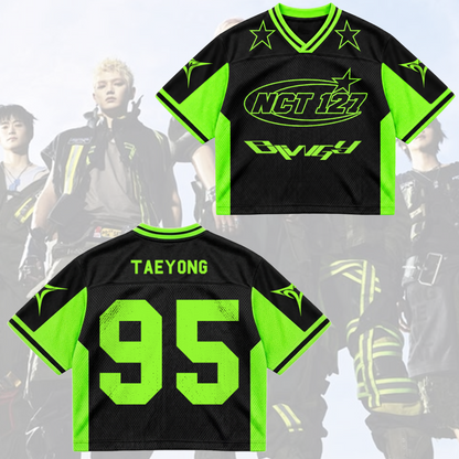 NCT 127 00 Blingy Album Futuristic Cyber Mixed Mesh Jersey Gift For Fans