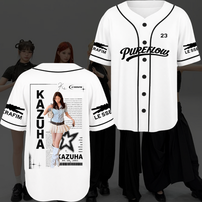 Le Sserafim Chronicles Pureflow World Tour  Baseball Jersey Gift For Fans