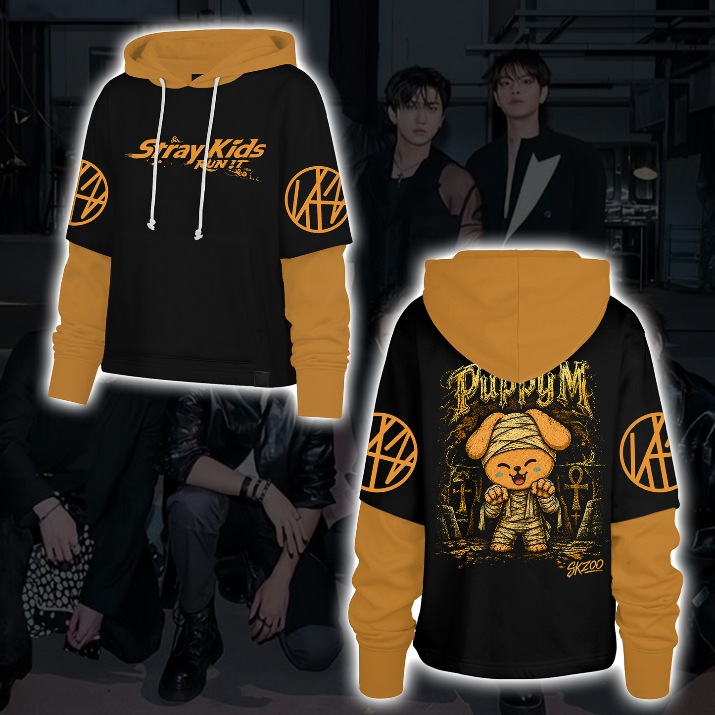 Spooky Stray Kids Wolf Chan Shortstop Hoodie Halloween Gift for Fans