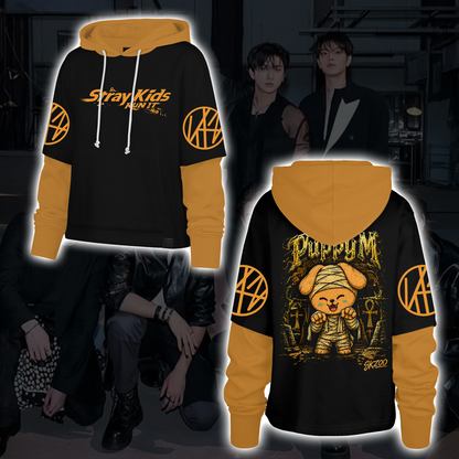 Spooky Stray Kids Wolf Chan Shortstop Hoodie Halloween Gift for Fans