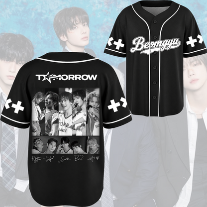 Mega Tomorrow x Together Concert Tour Baseball Jersey Fan Editon