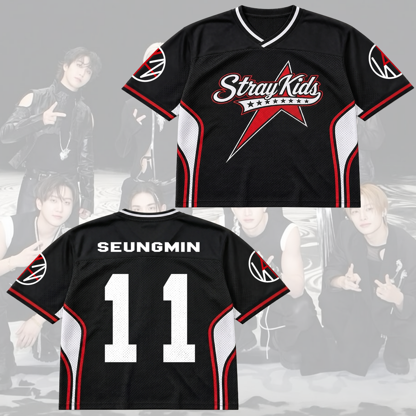Sporty Stray Kids This That Mixed Mesh Jersey Gift For Stay