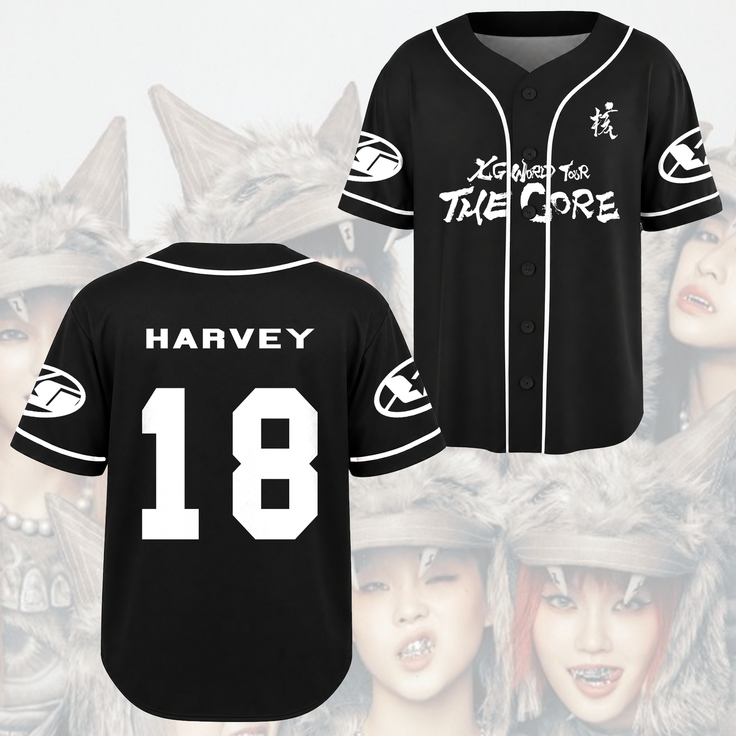 XG Xgene The Core 2026 Tour Baseball Jersey Gift For Fans