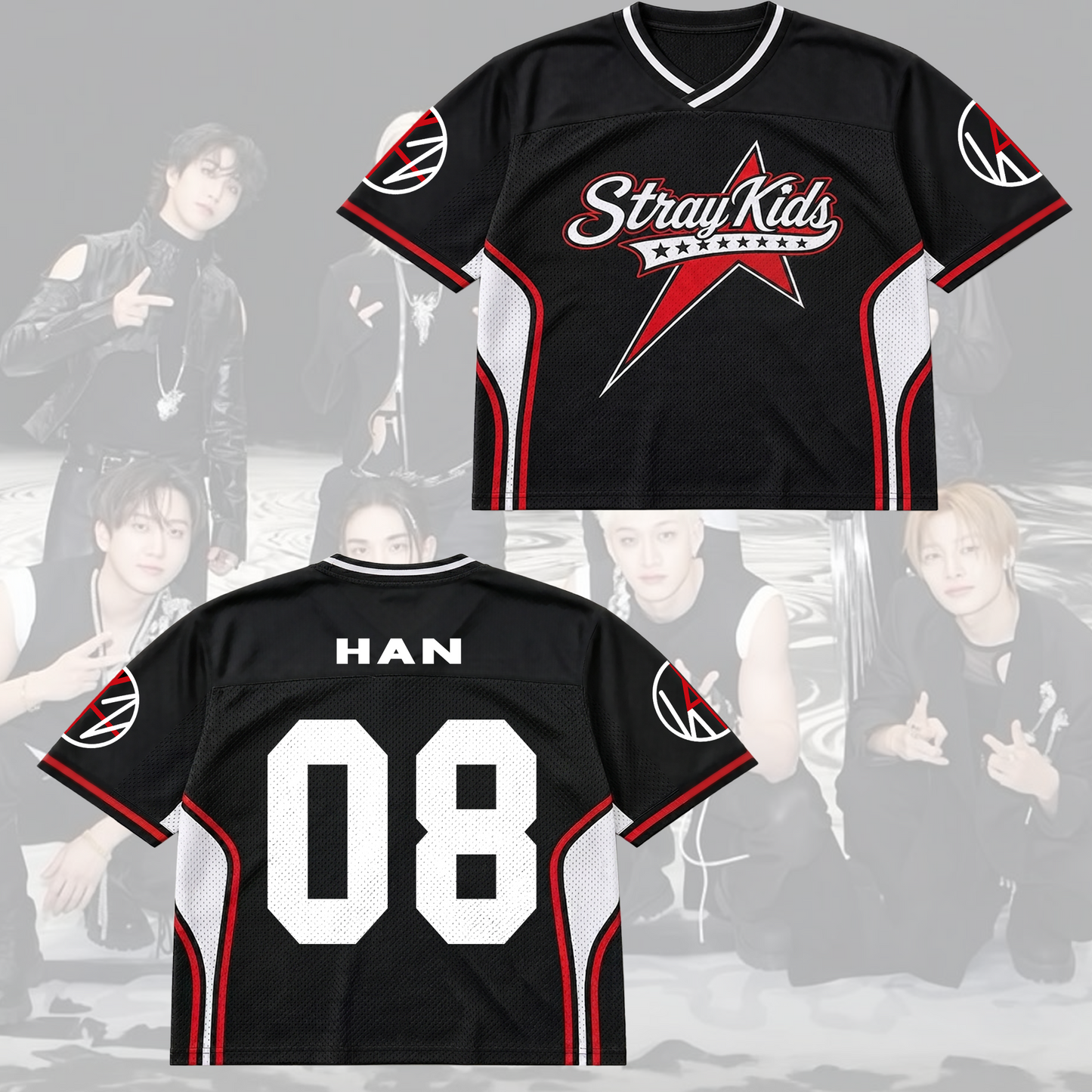 Sporty Stray Kids This That Mixed Mesh Jersey Gift For Stay