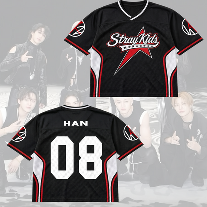Sporty Stray Kids This That Mixed Mesh Jersey Gift For Stay