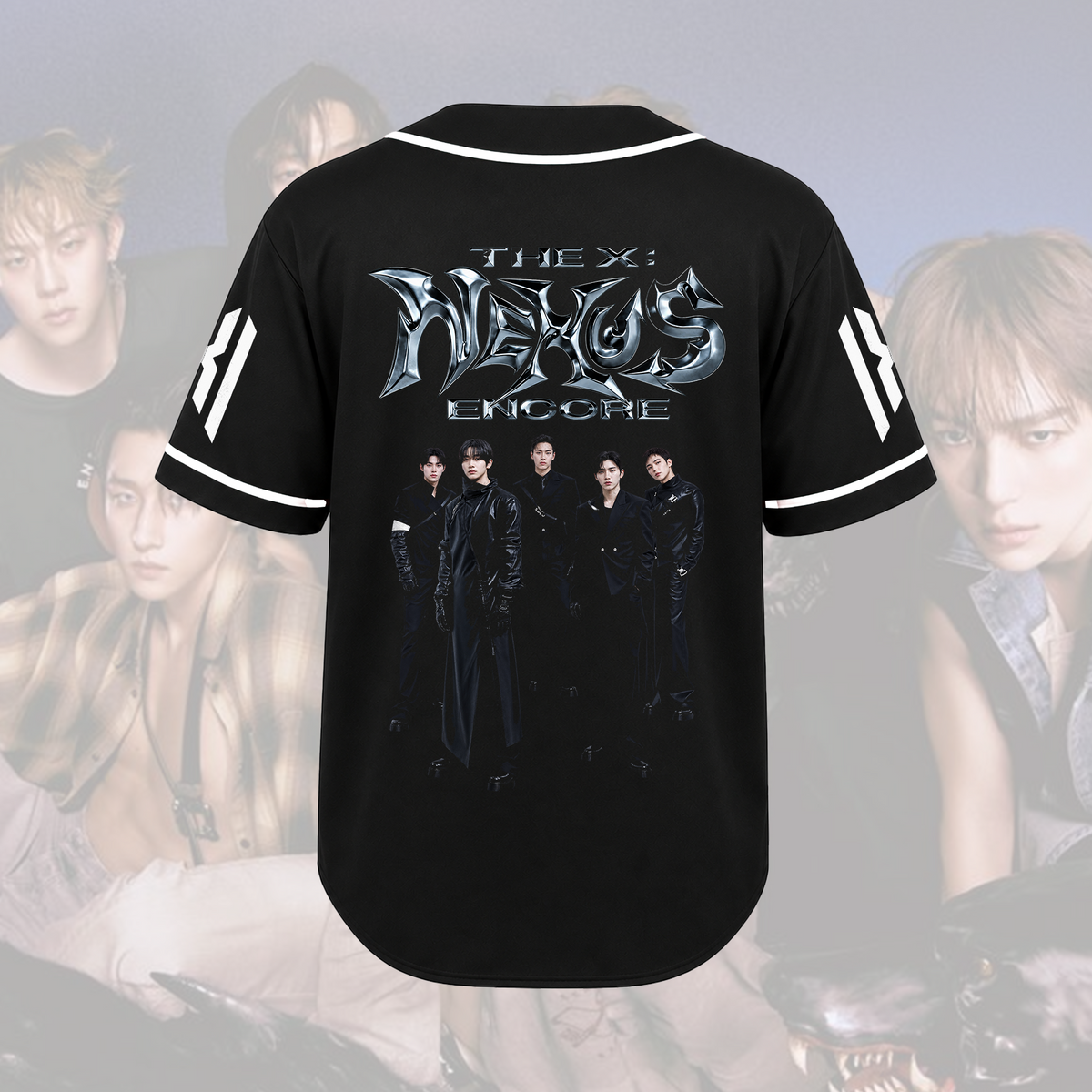 MONSTA X Monbebe The Phase Tour Grunge Baseballtrikot Geschenk für Fans