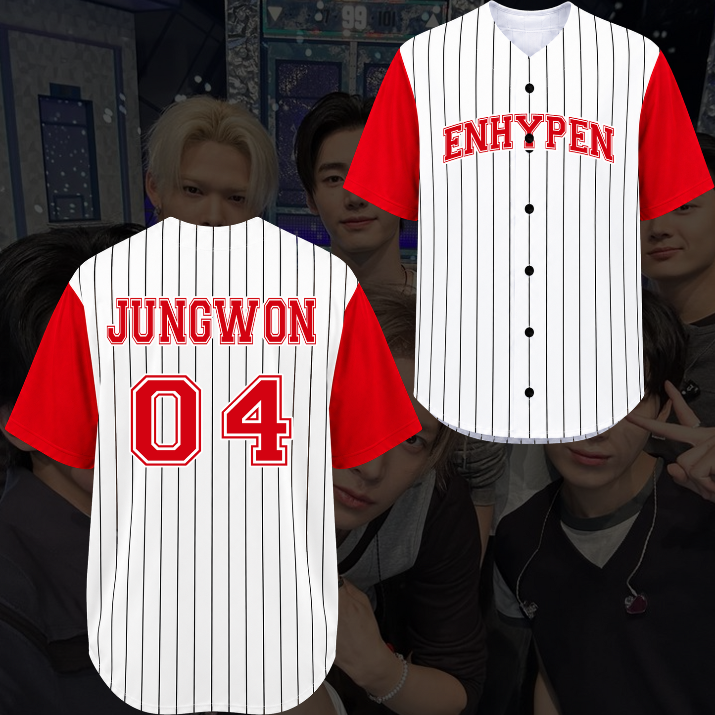 Enhypen Uniform Blood Saga Baseball Jersey Gift For Fans