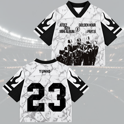 Bold Golden Hour Part 6 ATEEZ  Mix Mesh Jersey For Atiny