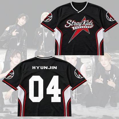Sporty Stray Kids This That Mixed Mesh Jersey Gift For Stay