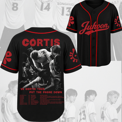 Cortis Put Your Phone Down Tour Baseball Jersey Fan Edition