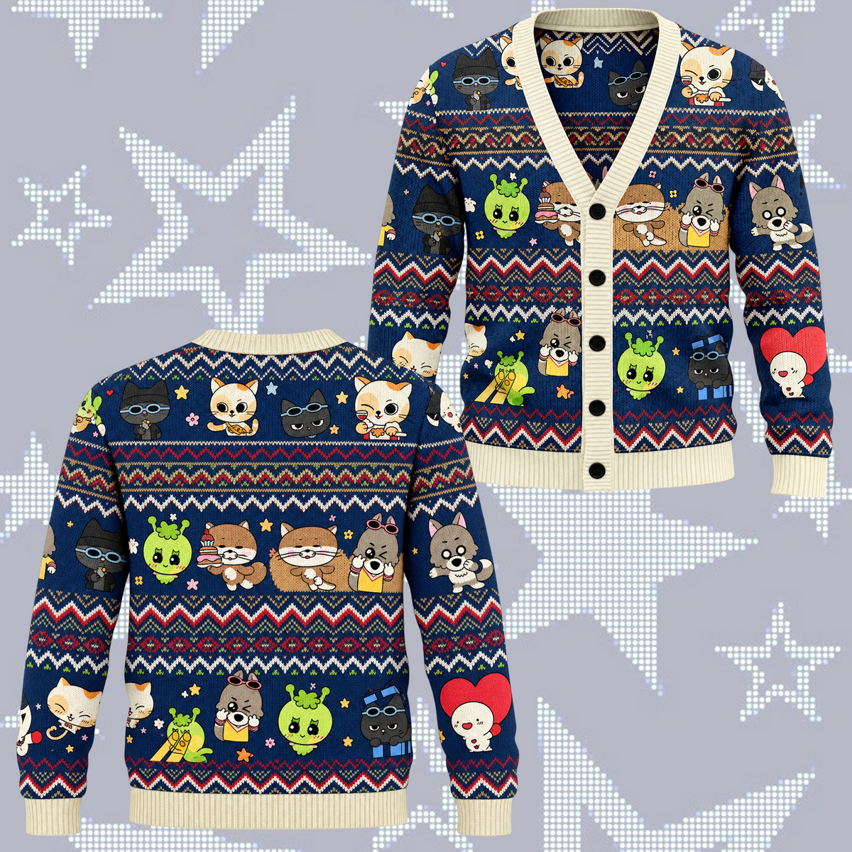 Cozy BOYNEXTDOOR Mascot Cardigan For Onedoor