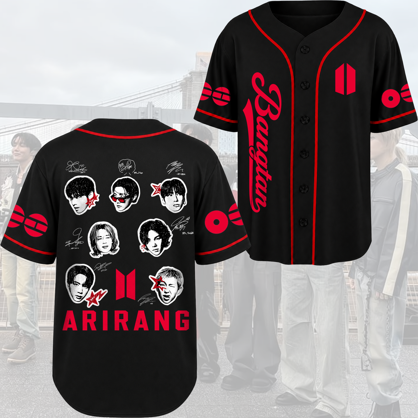 Bangtan Face To Face BTS World Tour Baseball Jersey Gift For Fans