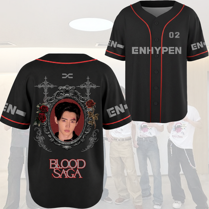 Immortal Mirror Enhypen Blood Saga World Tour Baseball Jersey Gift For Fans