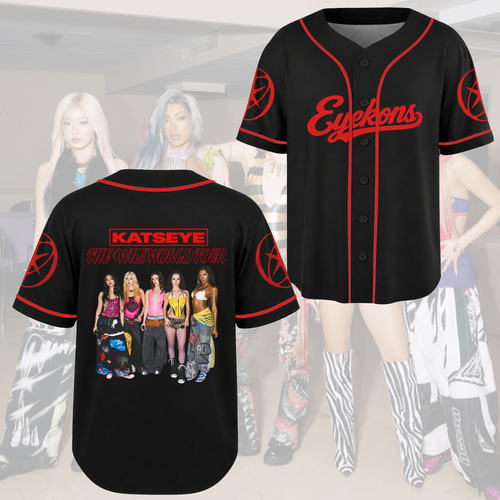 KATSEYE The Wildworld Tour Retro Streetwear Baseball Jersey Gift For Fans