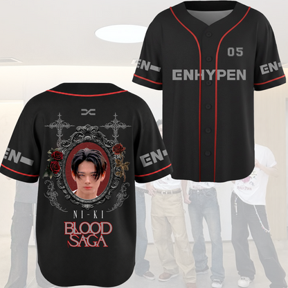Immortal Mirror Enhypen Blood Saga World Tour Baseball Jersey Gift For Fans