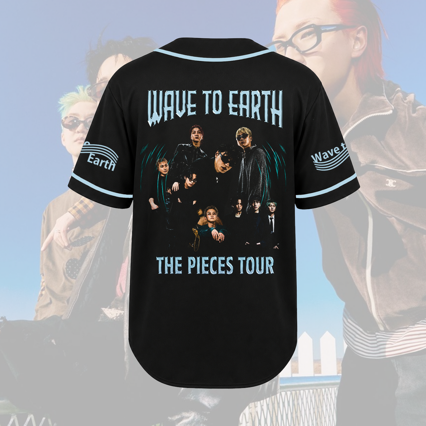 The Pieces Tour 2026 Baseball Jersey Wave to Earth Casual Streetwear Fan Gifts