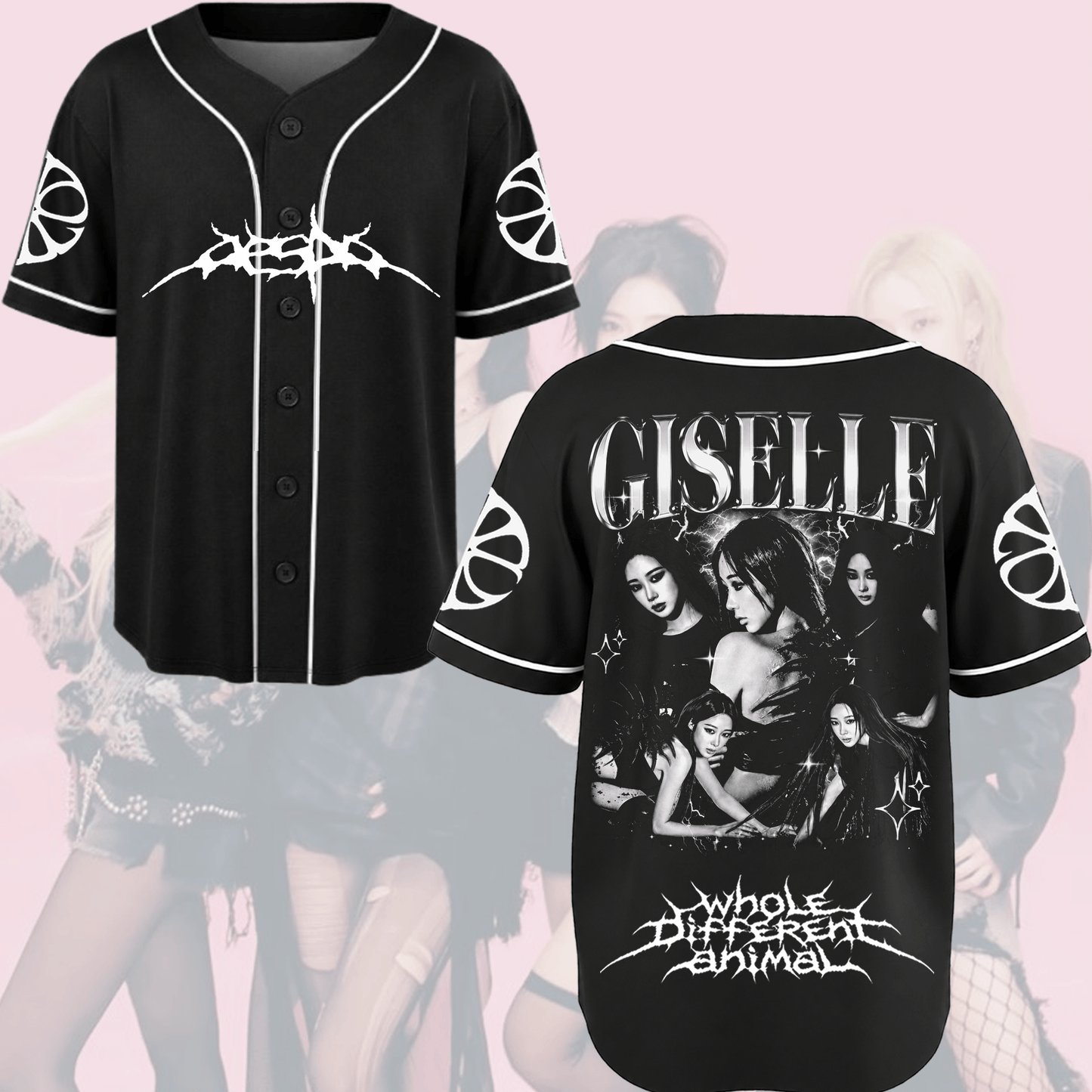 Sinister Aespa Lemonade Album Baseball Jersey Fan Edition