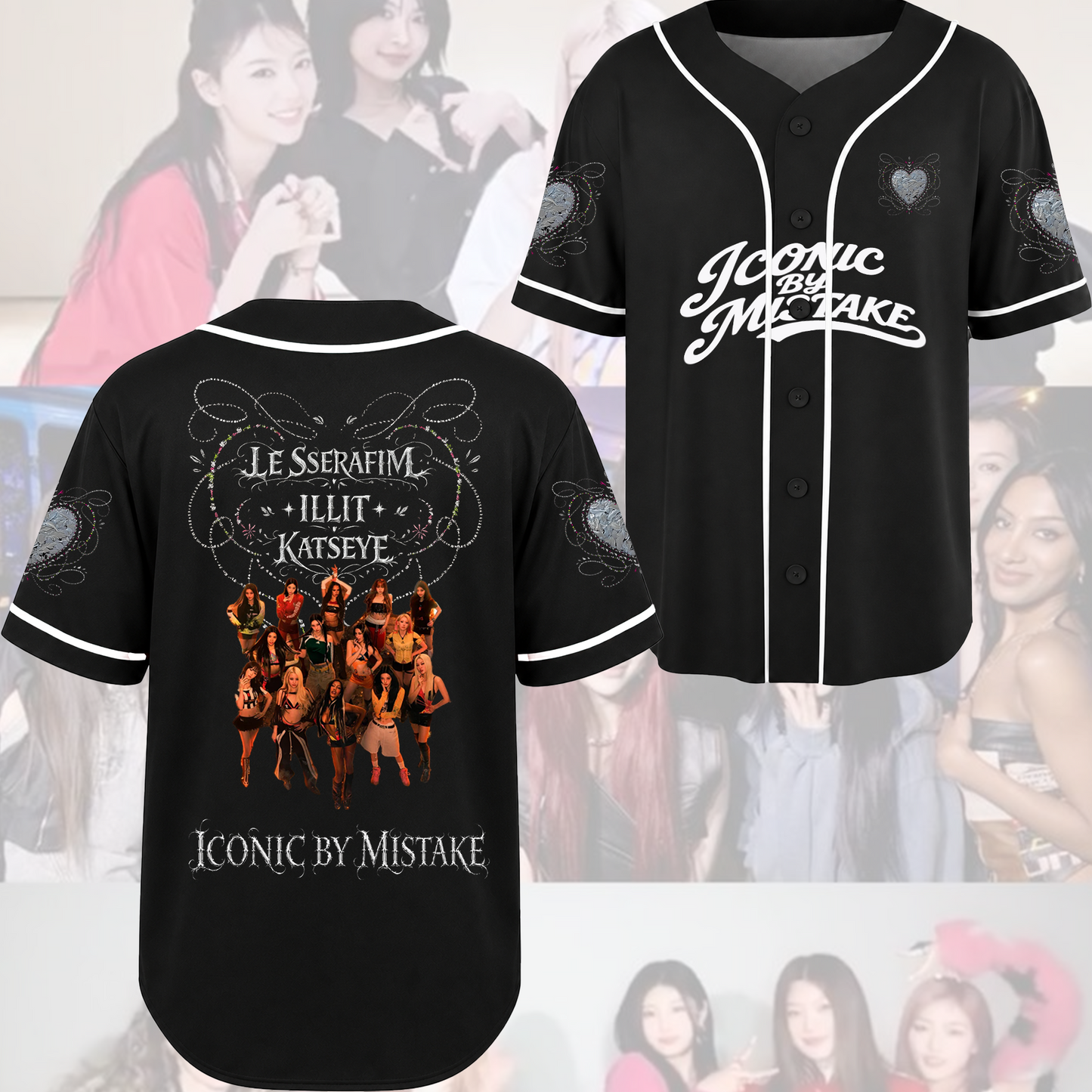 Dynamite Iconic By Mistake Katseye Le Serrafim Illit Jersey Fan Edtion