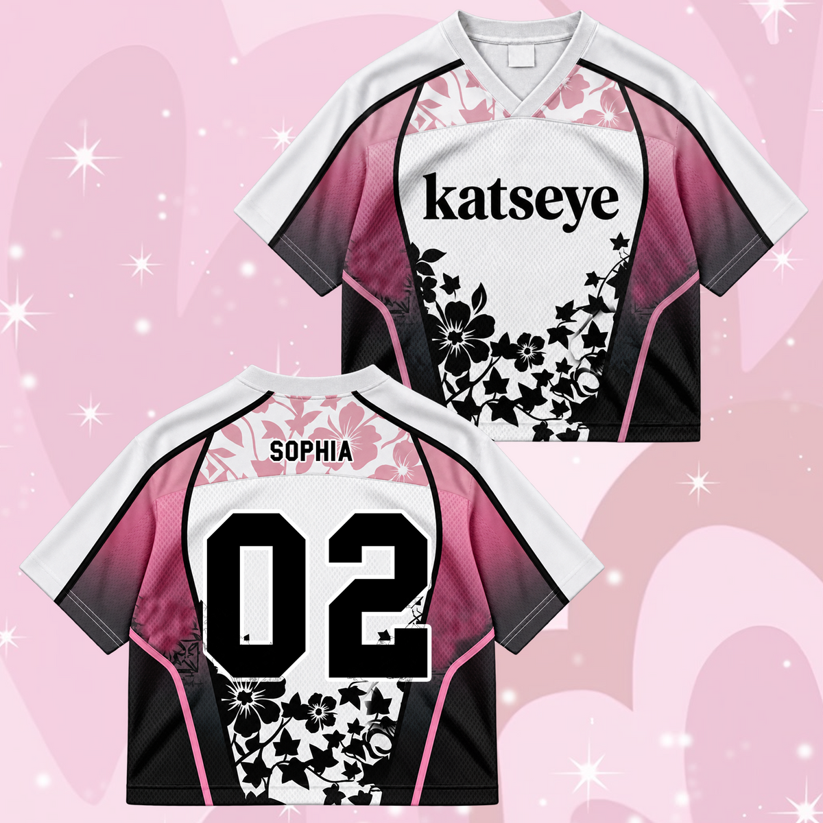 KATSEYE Wild Tour Sporty Purple Mixed Mesh Jersey für EYEKONS