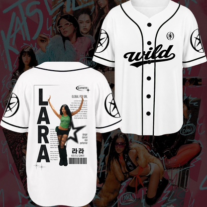 KATSEYE Chronicles The Wildworld Tour Baseball Jersey Fan Edtion