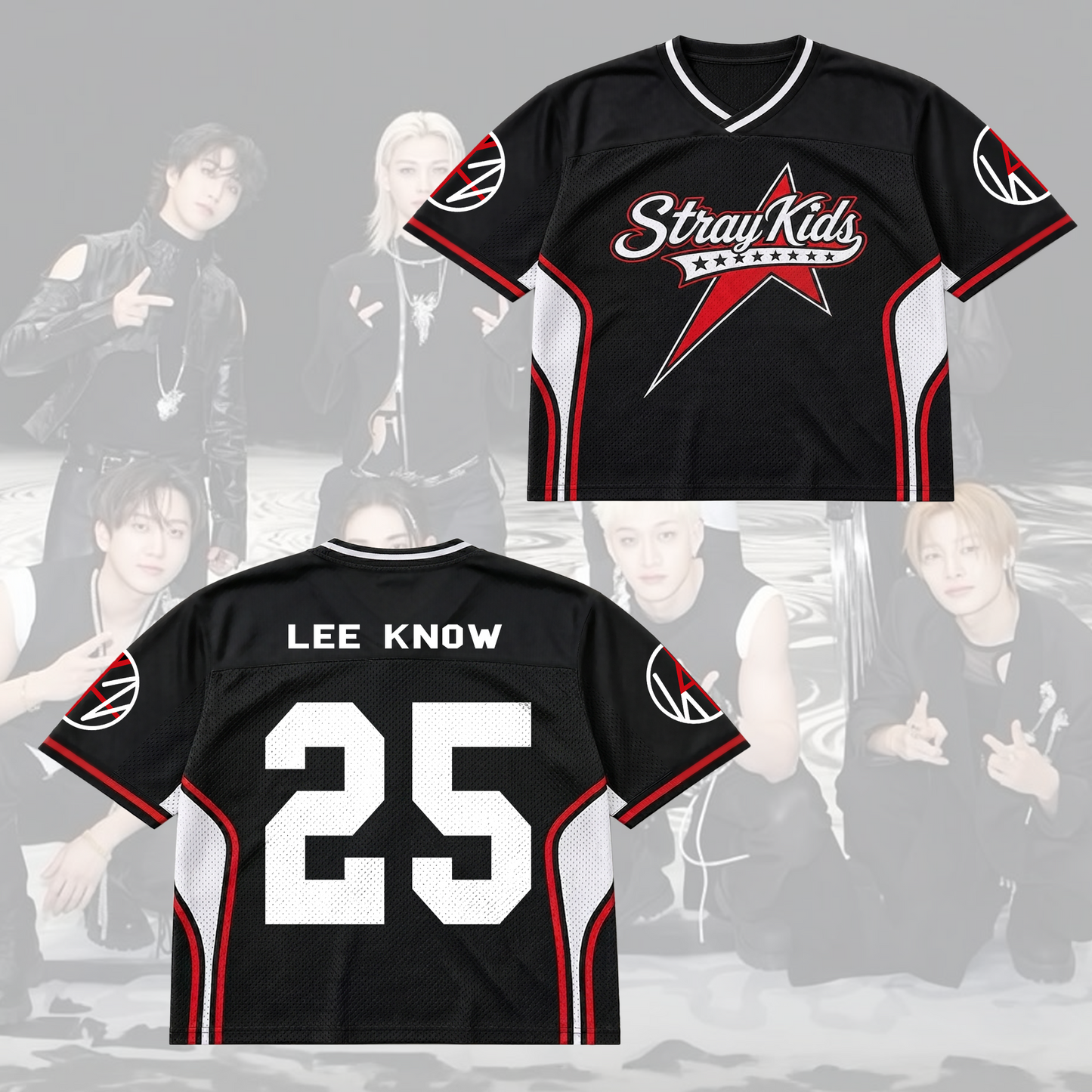 Sporty Stray Kids This That Mixed Mesh Jersey Gift For Stay