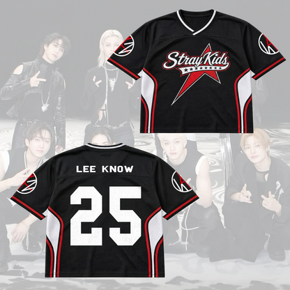 Sporty Stray Kids This That Mixed Mesh Jersey Gift For Stay