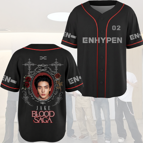 Immortal Mirror Enhypen Blood Saga World Tour Baseball Jersey Gift For Fans