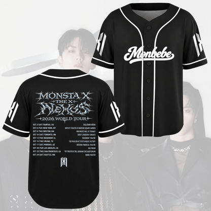 MONSTA X Monbebe The Phase Tour Grunge Baseballtrikot Geschenk für Fans