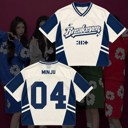 Breakeven Illit Album Comeback Mixed Mesh Jersey Geschenk für Gllit